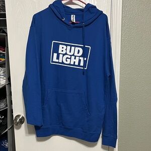Bud Light Blue Hoodie for Men